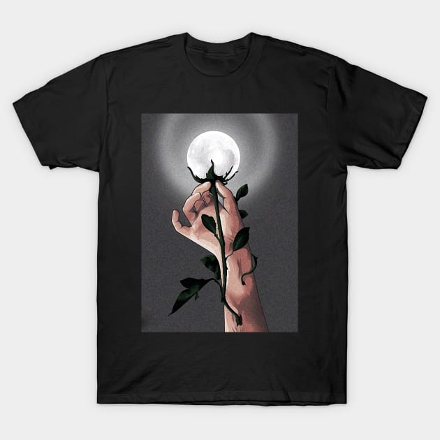 flower moon T-Shirt by JARA